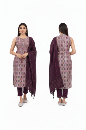 Vibrant Elegance: Women’s Color Kurti Set with Salwar and Dupatta