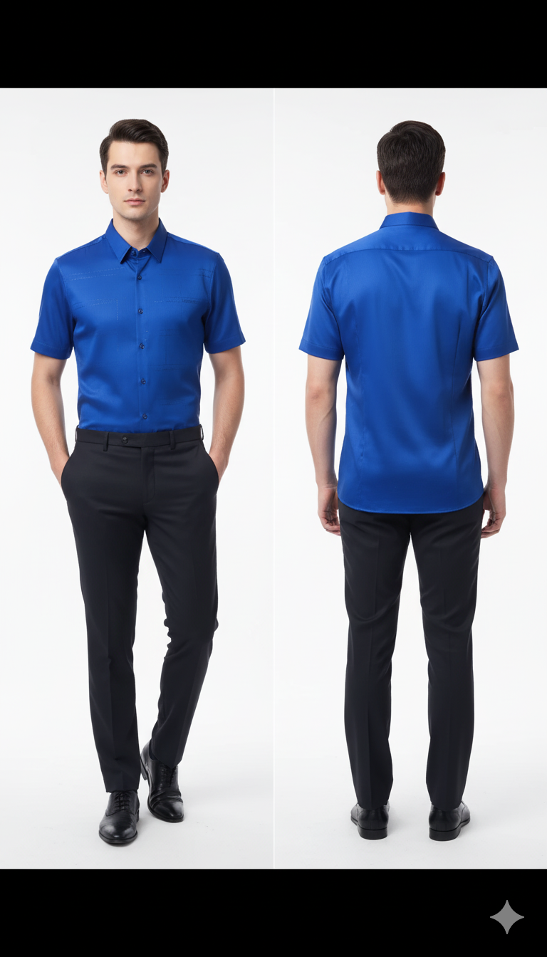 Men’s Print Slim Fit Shirt with Patch Pocket – Stylish & Modern Casual Wear